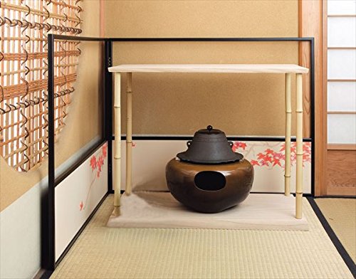 茶道具商 左座園 竹台子 利休好写 小林幸斎作(紙箱) プル